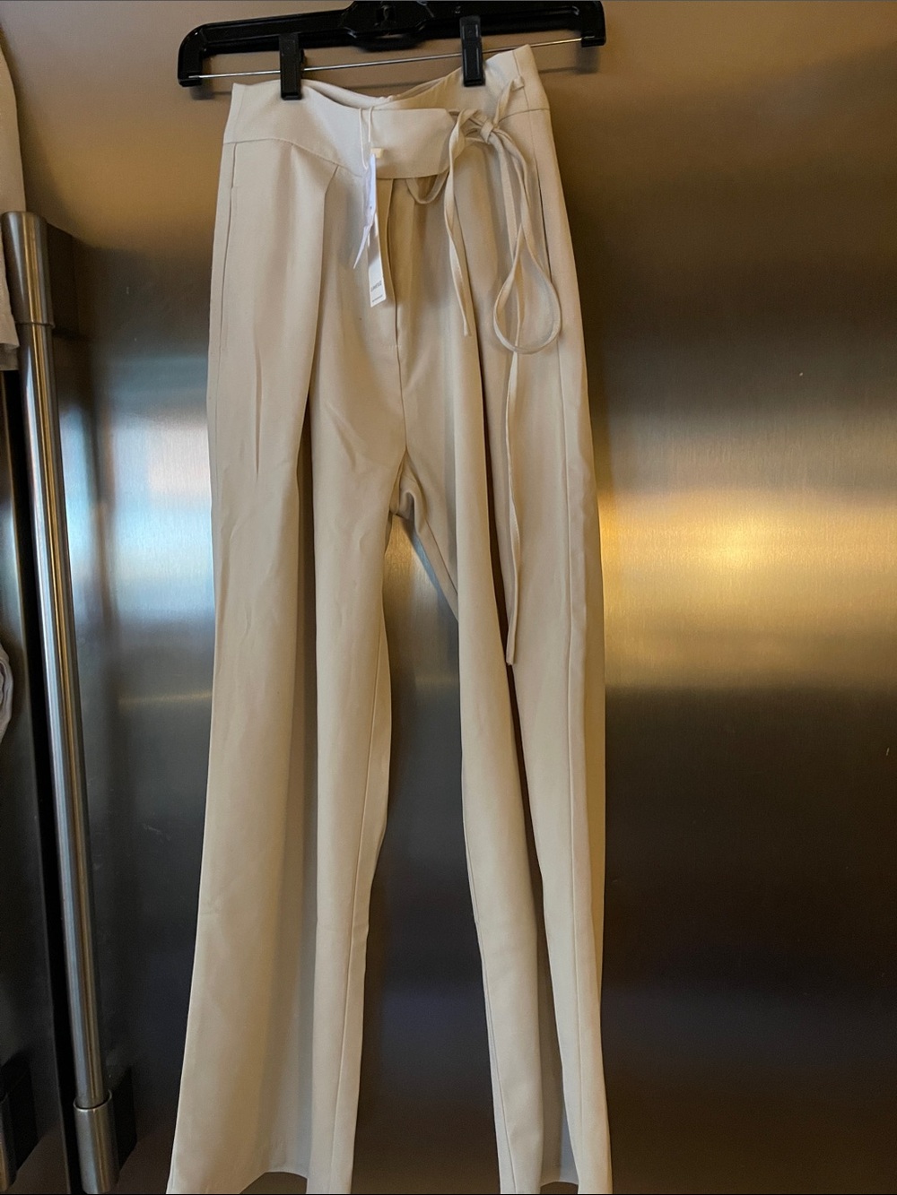 Ivory high waisted dress pants XS New